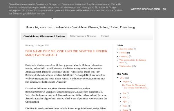 Vorschau von meinblogwalter.blogspot.de, Meinblogwalters Notizen, Matthias Lüttin