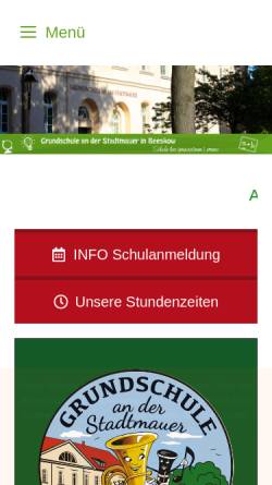 Vorschau der mobilen Webseite grundschule1.beeskow.de, Grundschule I
