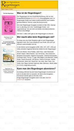 Vorschau der mobilen Webseite regenbogen.kraetzae.de, KinderRächtsZeitung Regenbogen
