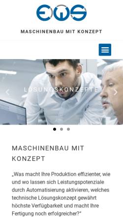Vorschau der mobilen Webseite ews-online.de, EWS GmbH