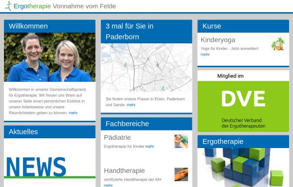 Vorschau von www.ergotherapie-elsen.de, Ergorherapie Vonnahme & vom Felde