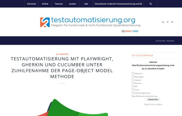 Vorschau von www.testautomatisierung.org, Testautomatisierung.org