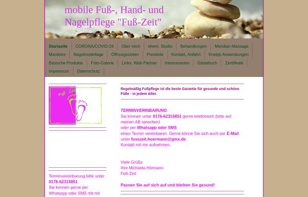 Vorschau von www.fusspflege-kaufbeuren.de, Fuß-Zeit Michaela Hörmann