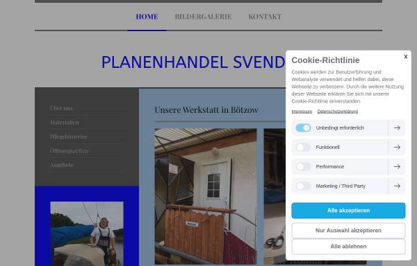 Vorschau von www.planenhandel-svendsen.de, Planenhandel Svendsen