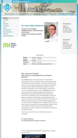 Vorschau der mobilen Webseite dr-rembrink.de, Dr. med. Volker Rembrink