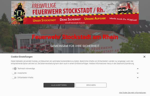 Vorschau von www.ff-stockstadt-rhein.de, Freiwillige Feuerwehr Stockstadt am Rhein