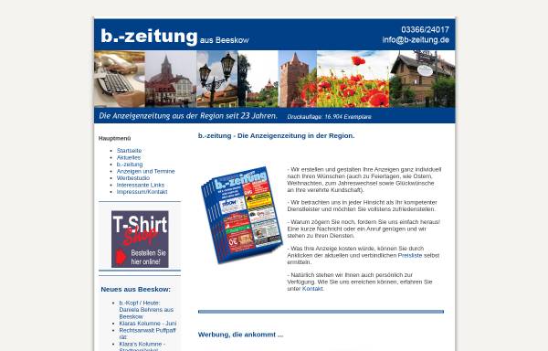 Vorschau von www.b-zeitung.de, B-Zeitung aus Beeskow