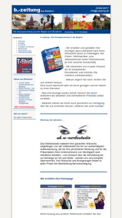 Vorschau der mobilen Webseite www.b-zeitung.de, B-Zeitung aus Beeskow