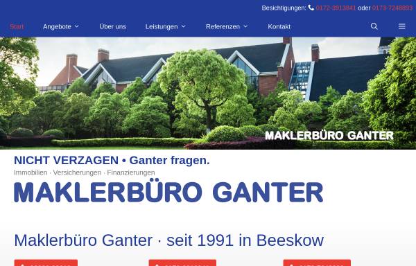 Vorschau von www.maklerbuero-ganter.de, Maklerbüro Ganter