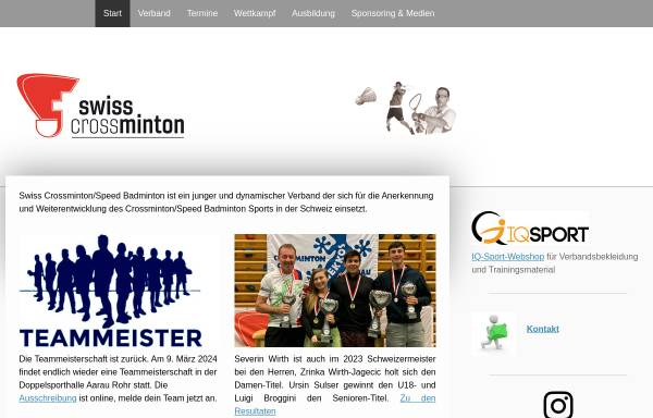 Vorschau von www.speedbadminton.ch, Swiss Speed Badminton