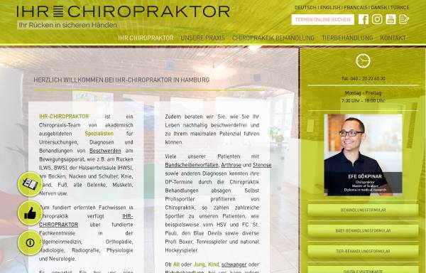 Vorschau von ihr-chiropraktor.de, Ihr-Chiropraktor GmbH