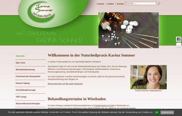 Vorschau von www.karina-sommer.de, Naturheilpraxis Karina Sommer