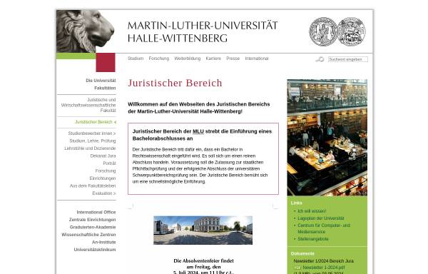 Juristischer Fachbereich der Martin-Luther-Universität Halle-Wittenberg