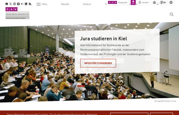 Vorschau von www.jura.uni-kiel.de, Rechtswissenschaftliche Fakultät der Christian-Albrechts-Universität zu Kiel