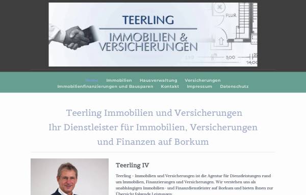 Vorschau von www.teerling-iv.de, Immobilien und Versicherungen Teerling