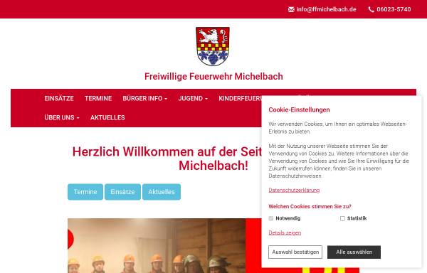 Vorschau von www.freiwillige-feuerwehr-michelbach.de, Freiwillige Feuerwehr Michelbach