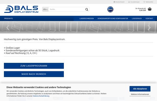 Vorschau von displayzentrum.net, Bals Displayzentrum e.K.