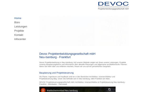 Vorschau von devoc.de, Devoc Projektentwicklungsgesellschaft mbH; Dipl. Ing. Walter Lautenbach