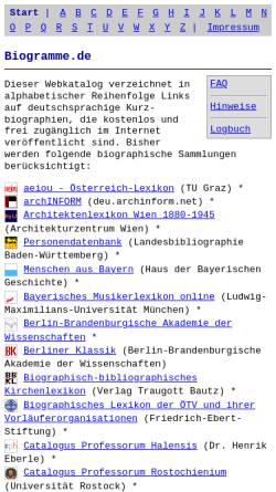 Vorschau der mobilen Webseite www.biogramme.de, Biogramme.de
