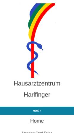Vorschau der mobilen Webseite www.harlfinger-feldatal.de, Harlfinger, Dr. med. Stephan
