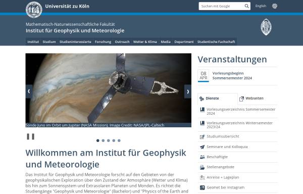 Institut für Geophysik und Meteorologie (IGM) der Univertiät zu Köln