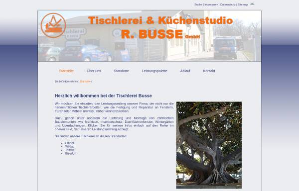 Vorschau von www.tischlerei-busse.de, Tischlerei und Küchenstudio R. Busse GmbH