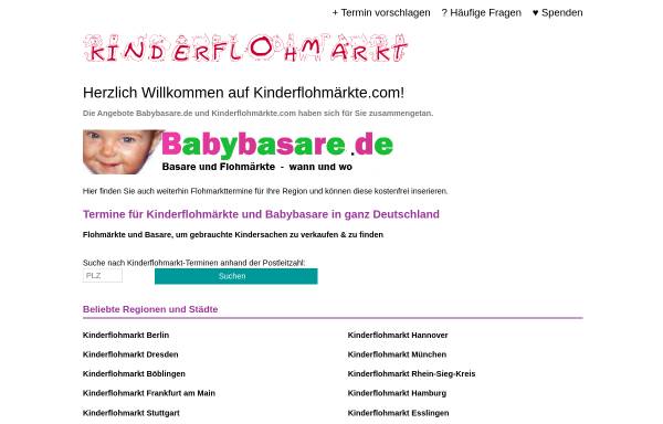 Vorschau von www.babybasare.de, Babybasare.de, Katrin Reschke