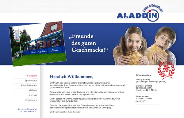 Vorschau von www.beialaddin.de, Bei Aladdin - Imbiss - Restaurant in Dorsten