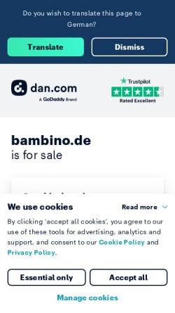 Vorschau der mobilen Webseite www.bambino.de, Bambino.de, Michael Schüller