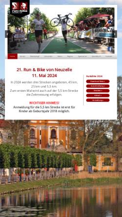 Vorschau der mobilen Webseite www.run-and-bike.com, RUN & BIKE Neuzelle e.V.