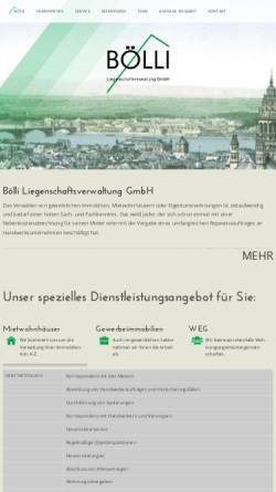 Vorschau der mobilen Webseite www.hausverwaltung-boelli.de, Bölli Liegenschaftsverwaltung GmbH