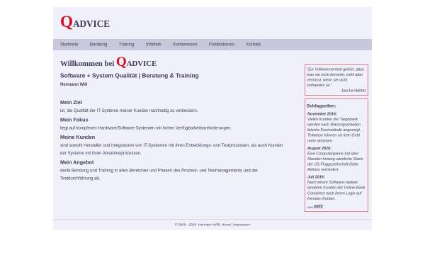 QADVICE | Software+System Qualität