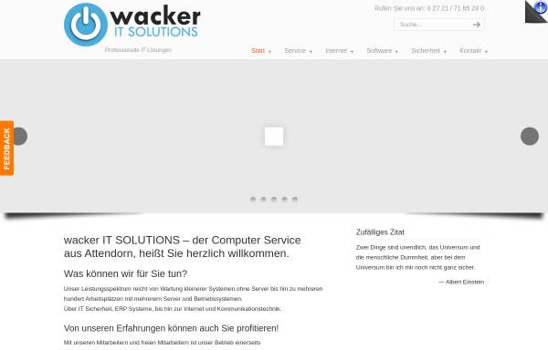 Vorschau von www.wacker-it.de, Wacker IT Solutions