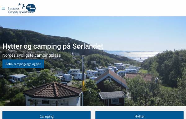 Vorschau von lindesnescamping.no, Lindesnes Camping und Ferienhäuser