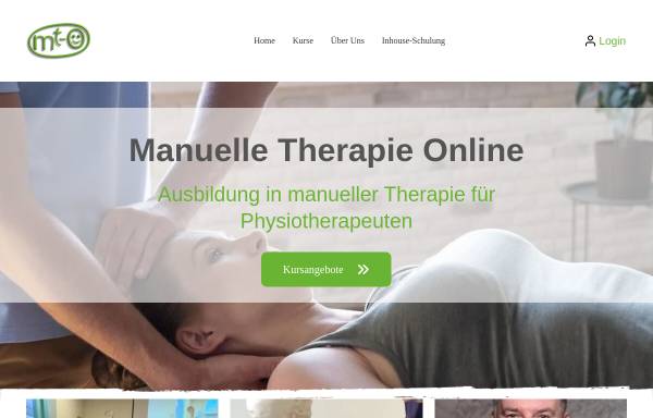 Vorschau von www.manuelletherapie-online.de, Manuelle Therapie Online