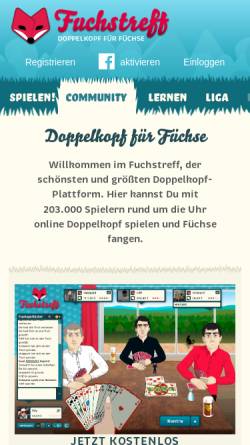 Vorschau der mobilen Webseite www.fuchstreff.de, Fuchstreff