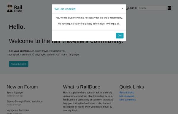 Vorschau von www.raildude.com, Raildude