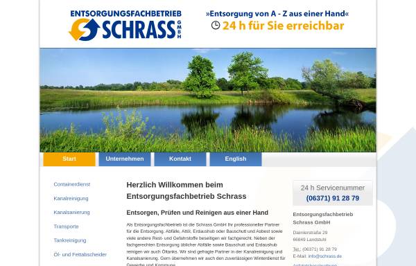 Vorschau von www.entsorgung-schrass.de, Entsorgungsfachbetrieb Schrass