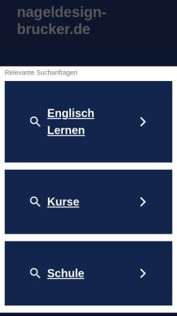 Vorschau der mobilen Webseite nageldesign-brucker.de, Nageldesign Brucker