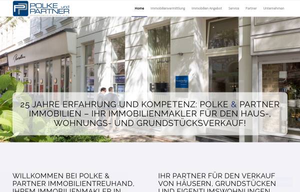 Vorschau von www.polke-partner.at, Polke & Partner Immobilientreuhand Wien