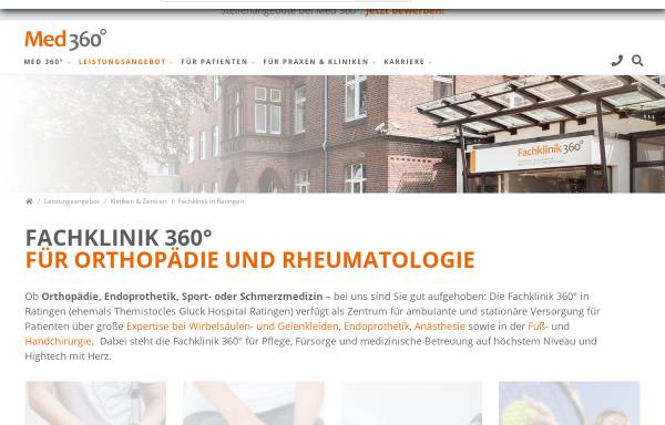 Vorschau von www.clinic.de, Evangelisches Fachkrankenhaus und Altenhilfe Ratingen gGmbH