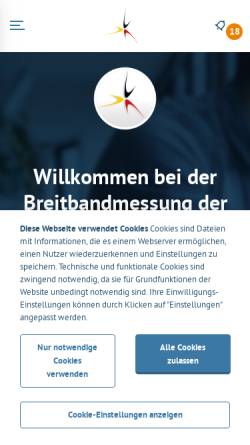 Vorschau der mobilen Webseite www.initiative-netzqualitaet.de, Initiative Netzqualität