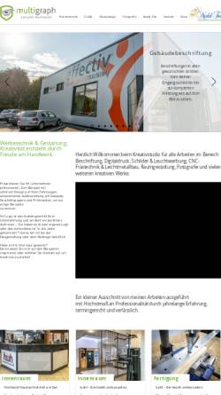 Vorschau der mobilen Webseite multigraph.de, Multigraph | Agentur für Design und Werbetechnik