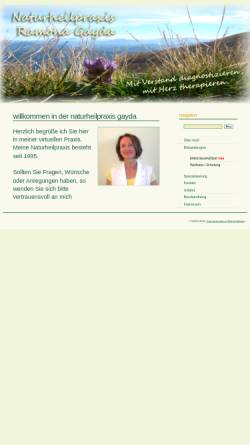Vorschau der mobilen Webseite www.naturheilpraxis-gayda.de, Ramona Gayda