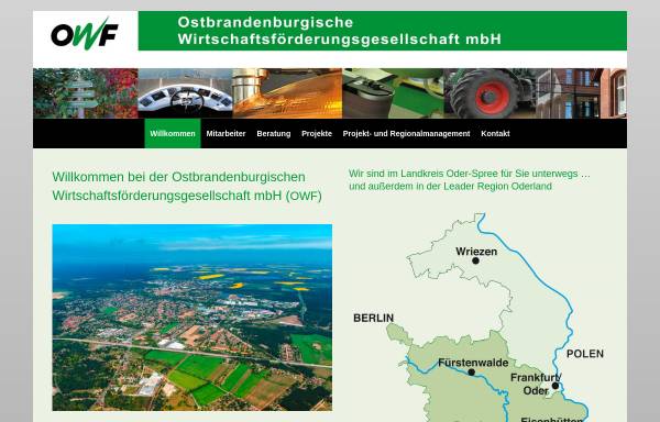 Vorschau von www.owf-ostbrandenburg.de, OWF Ostbrandenburgische Wirtschaftsförderungsgesellschaft mbH