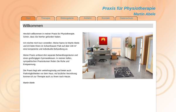Vorschau von www.abele-physio.de, Physiotherapie Martin Abele