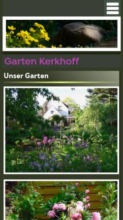 Vorschau der mobilen Webseite www.garten-kerkhoff.de, Garten Kerkhoff