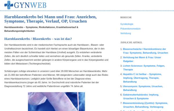 Vorschau von www.selbsthilfe-harnblasenkrebs.de, Selbsthilfe Harnblasenkrebs e.V.
