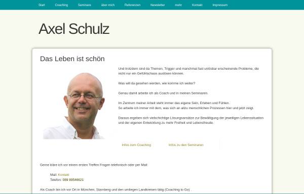Vorschau von www.axelschulz.de, Axel Schulz