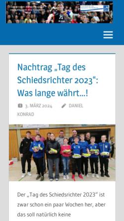 Vorschau der mobilen Webseite fddh.de, Freundeskreis des Deutschen Handballs e.V.